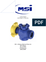 MANUAL plug valve MSI