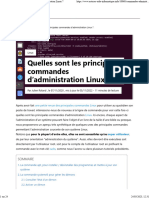 Principales Commandes D'administration Linux