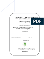 Thesis - Rohit - Role of Packaging in Supply Chain Management