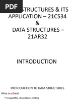 Data Structures & Its Application