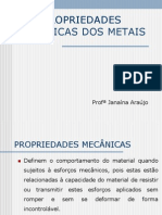 METAIS - PROPRIEDADES MECÂNICAS