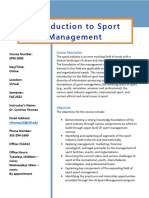 SPM 2000 Intro To Sport Management - Thomas