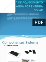 Sistema Básico de Aquecimento de água por Energia Solar