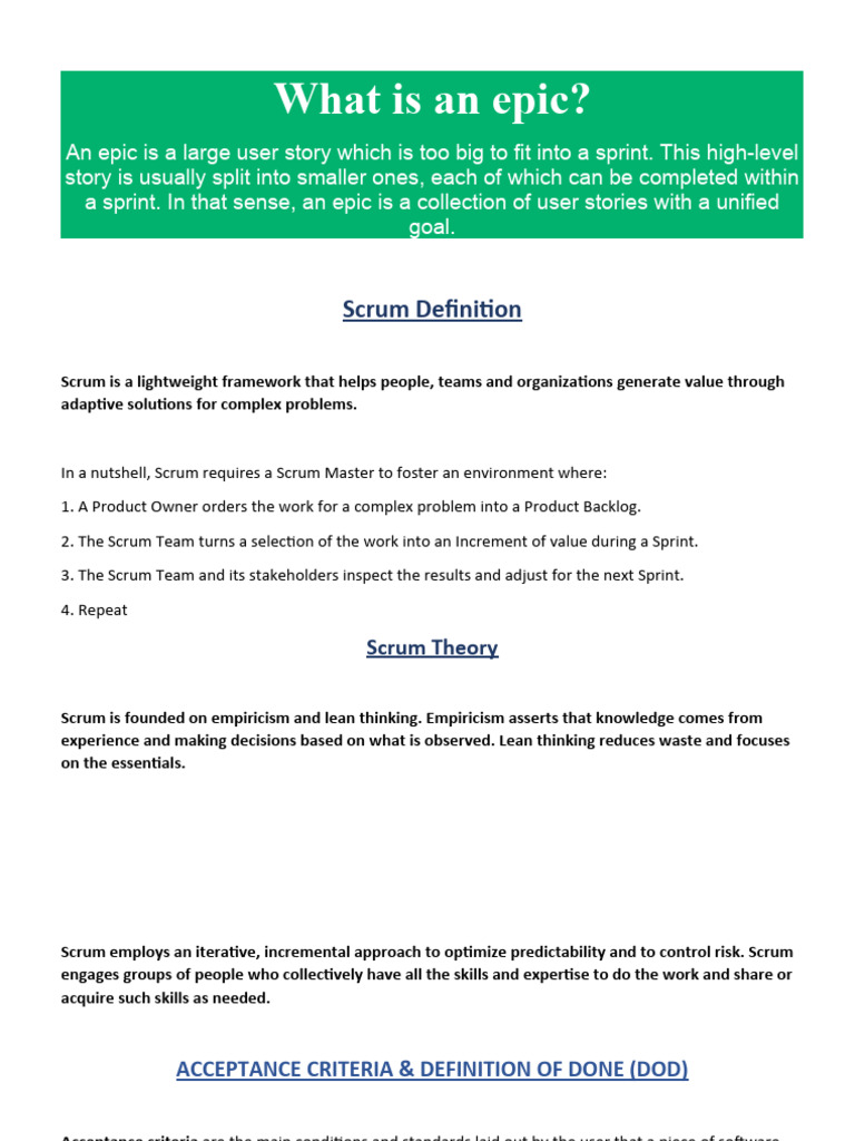Own Notes | PDF | Scrum (Software Development) | Agile Software Development
