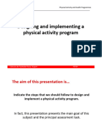 Designing and Evaluating A PA Programme - 2324