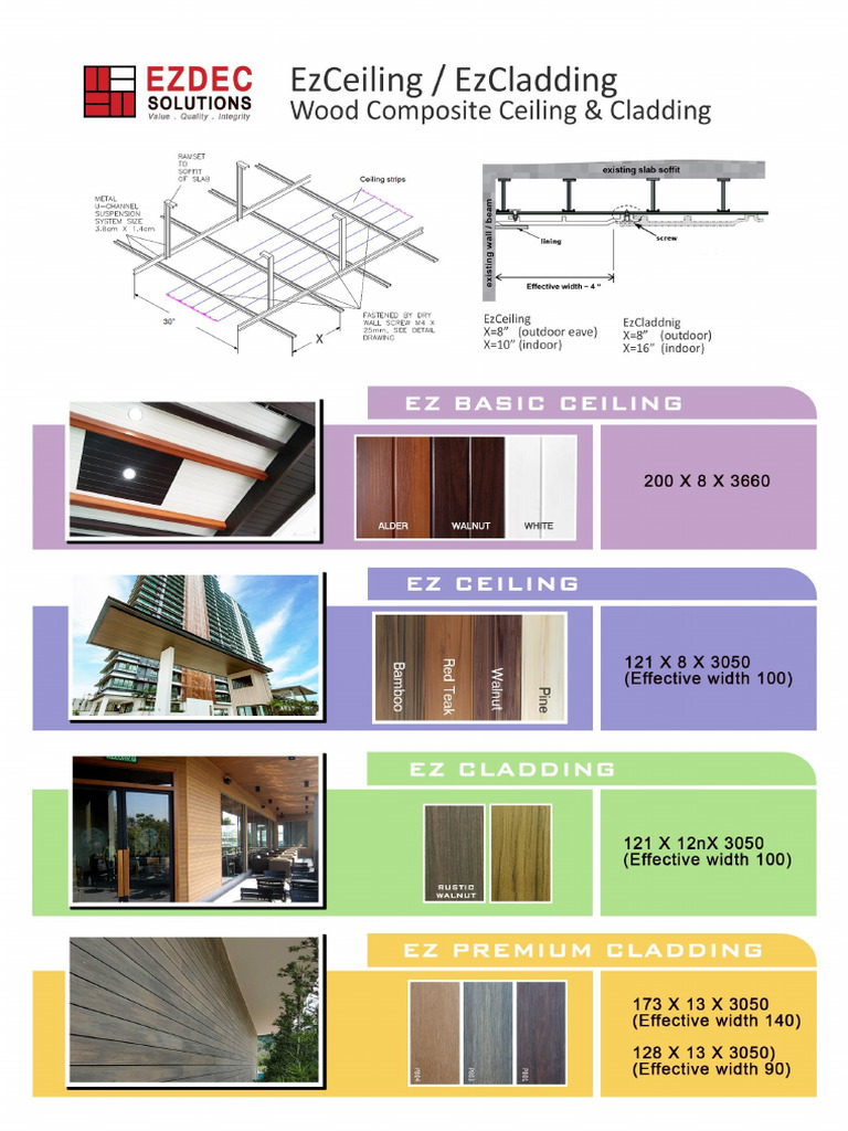 Ceiling Cladding Specfications Pdf