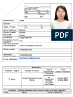 New CV Form - Samara9