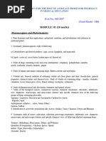 DHA Pharmacist Exam Syllabus 2025 | PDF