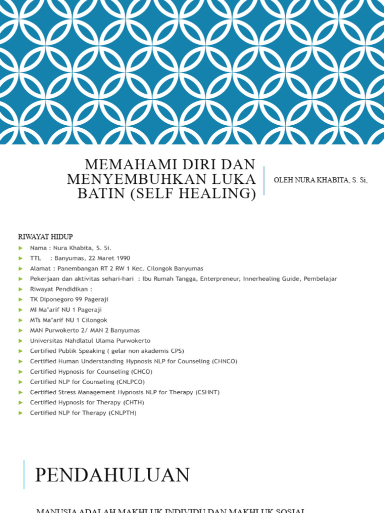 Memahami Diri Dan Menyembuhkan Luka Batin Self Pdf