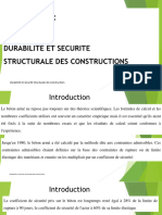 DURABILITE ET SECURITE STRUCTURALE DES CONSTRUCTIONS