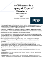 Unit 1 - Role of Director in A Company & Types of Directors