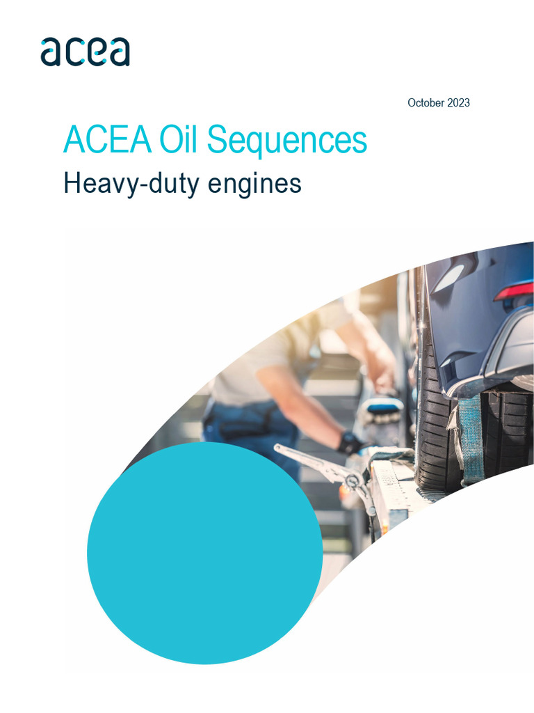 ACEA 2023 Heavy-Duty Oil Sequences | PDF | Chemistry | Materials
