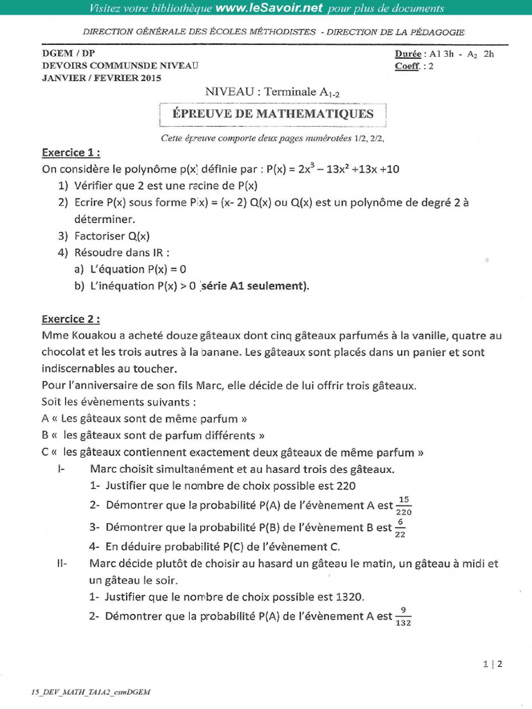 15 Dev Math Ta1a2 Csmdgem | PDF