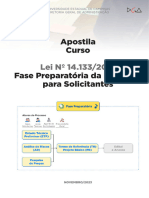 Fase Preparatória Da Licitação para Solicitantes