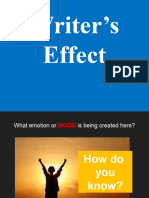 Grade 9 - Writer's Effect