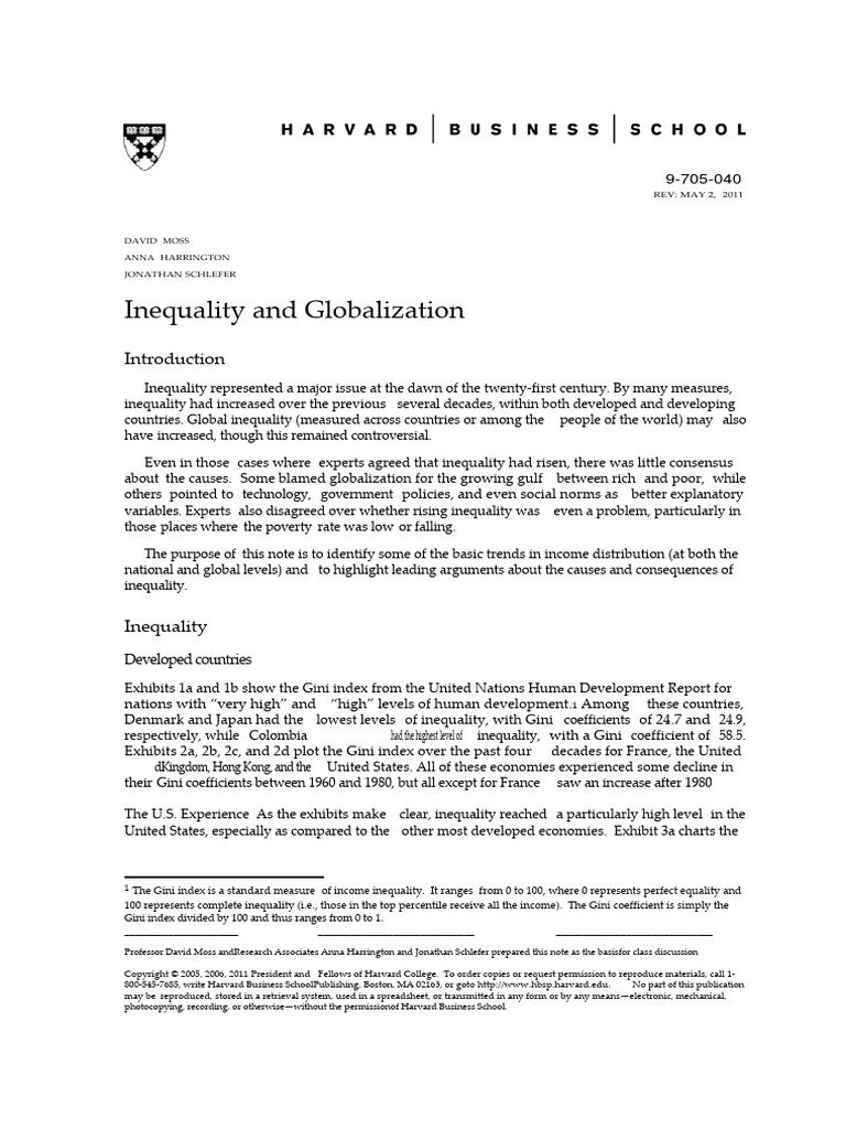 Article - Inequality and Globalization | PDF | Cost Of Living ...