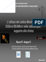 Esperienze Cliniche Con Codici MonteCarlo Diversi (Parte I) .1200907835