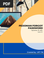 Panduan Reset Password Elearning UT | PDF | Komputer