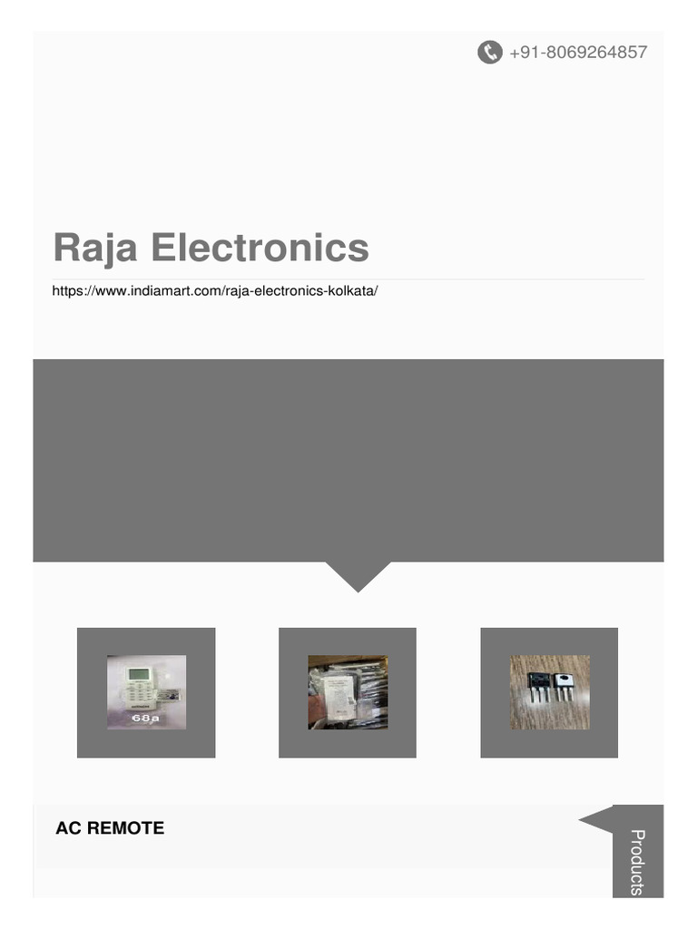 Raja Electronics | PDF | Semiconductor Devices | Electricity
