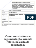 A Construcao Da Argumentacao Na Carta de Solicitacao3187