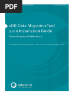 XDB Data Migration Tool Installation Guide 2.0.0