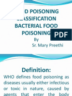 Food Poisoning Classification Bacterial Food Poisoning: by Sr. Mary Preethi