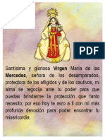 Oracion Virgencita de Mercedes