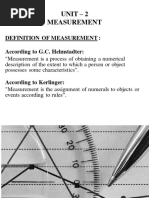 BRM - Unit - 2 Measurement