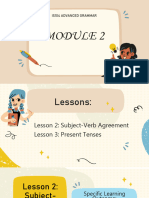 Module 3 Dealing With The Present 21