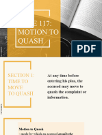 Rule 117 Motion To Quash