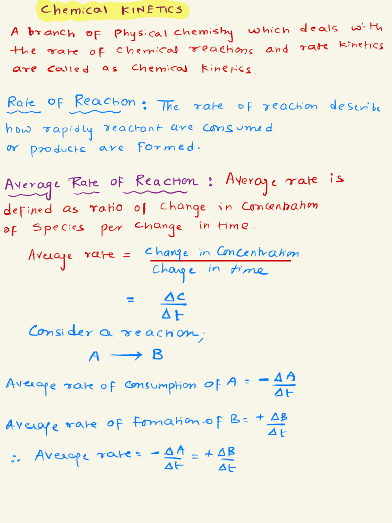 Chem Ch6 NIE Premium NOtes | PDF | Reaction Rate | Chemical Kinetics