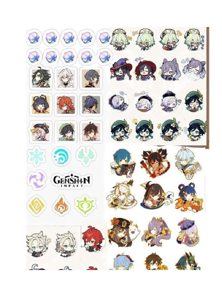 Genshin Sticker | PDF