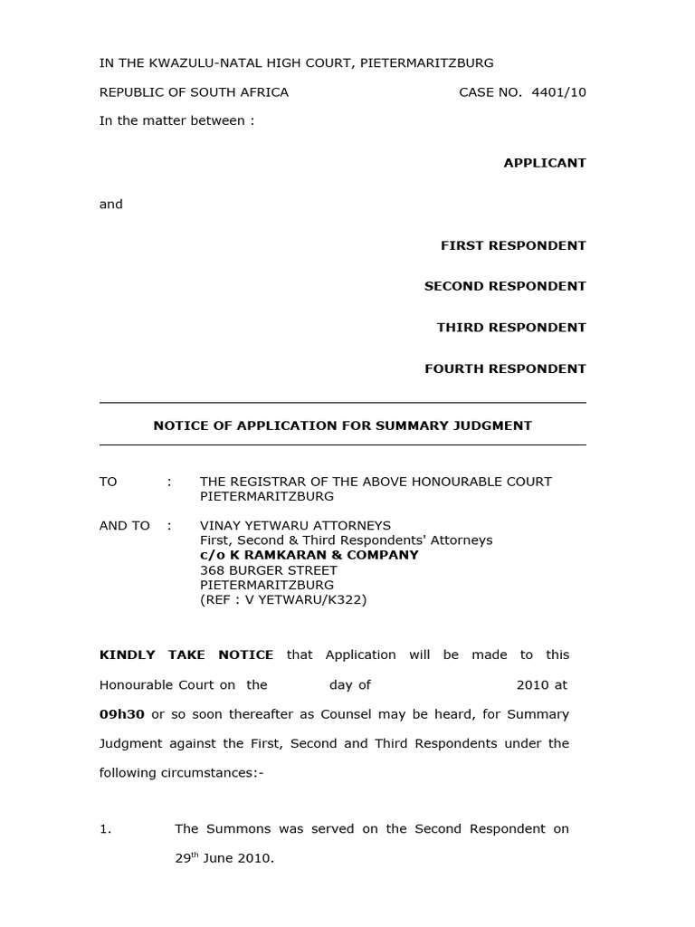 What Is A Summary Judgement In Real Estate