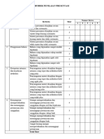 Rubrik Penilaian Presentasi