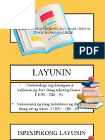 PAGBASA WEEK 2 Impormatibo Deskriptibo