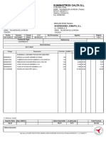 Suministros Calta S.L.: Factura