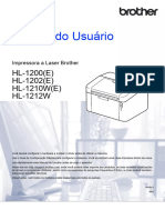Manual de Instruções Brother HL-1212W (Português - 83 Páginas)