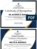 Certificates