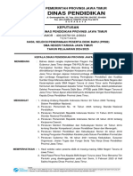 SK Hasil Seleksi PPDB SMAN 5 Taruna Brawijaya Jawa Timur TP. 2024 2025
