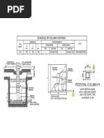 Footing Pedestal Details