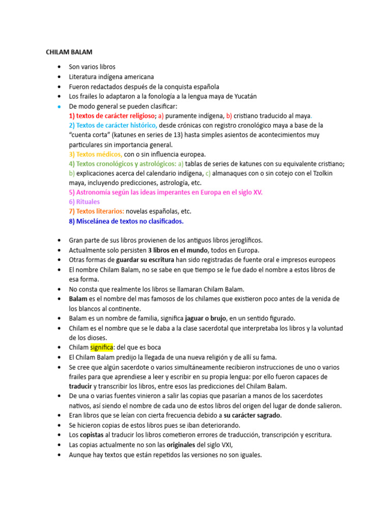 Chilam Balam | PDF | Pueblos mayas | Pueblos indígenas de América Central