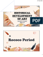 Histrorical Dev of Art Report