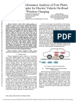 Design and Performance Analysis of Four Plates Capacitive Coupler For Electric Vehicle On-Road Wireless Charging