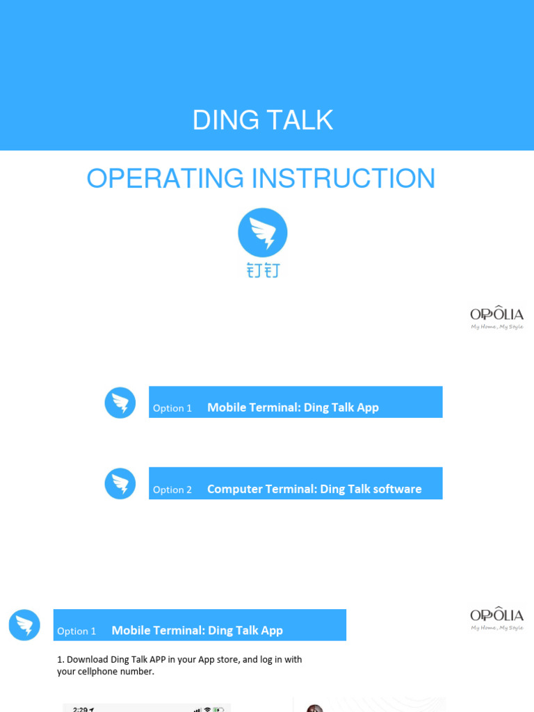 Ding Talk App and Software Guide | PDF | Mobile Phones | Mobile App