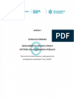 01 - Reglamento Técnico Único - Sistema de Alumbrado Público - Municipalidad de Córdoba