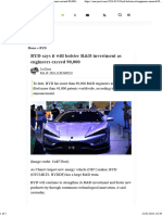 BYD Says It Will Bolster R&D Investment As Engineers Exceed 90,000