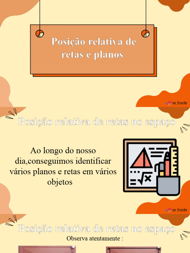 Posição Relativa de Retas e Planos | PDF