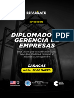 25edición Presencial en Caracas - Diplomado de Gerencia de Empresas.