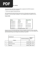 Tournament Regulations Sorct 2011