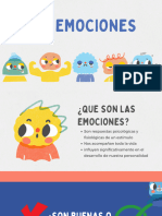 Presentación Infantil Las Emociones Ilustrado Azul